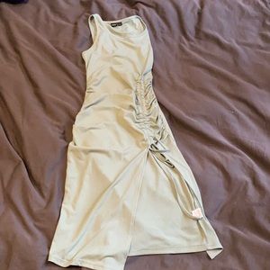 Shein slit ruched dress